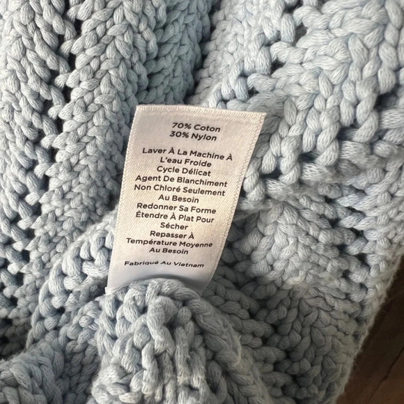 Haven Well Within Open Stitch Cardigan Button Down Sweater DewDrop Size XL EUC - Picture 7 of 7